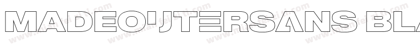 MADEOuterSans Black字体转换